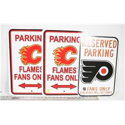 BAD HOCKEY TEAM RESERVED PARKING SIGNS