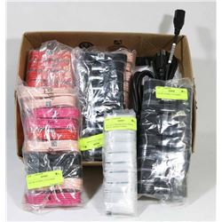 BOX OF USB AND IPHONE CHARGE CORDS