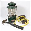 Image 1 : COLEMAN KEROSENE LAMP, ELECTRIC STAPLER, HAMMER,