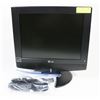 Image 1 : 15" LG FLAT SCREEN TV/MONITOR WITH REMOTE