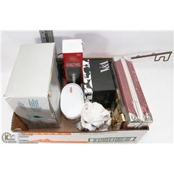 BOX OF HOME DECOR AND PARTYLITE