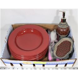 ESTATE BOX F PLATES, BATHROOM SOAP HOLDERS AND