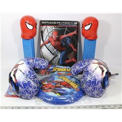 FLAT OF SPIDERMAN COLLECTIBLES