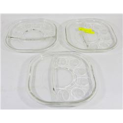 SET OF 3 CLASSIC EGG PLATES