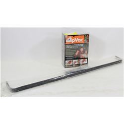 NEW SINGLE CURTAIN ROD AND NEW ZIPVAC