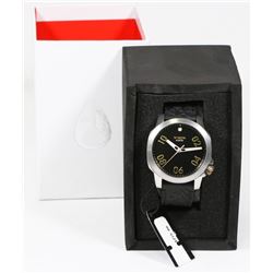 NIXON RANGER 40 LEATHER BLACK/ BRASS WATCH