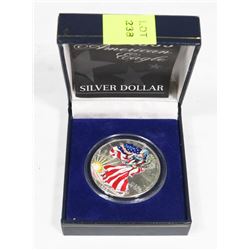 1999 AMERICAN EAGLE SILVER DOLLAR COLOURED