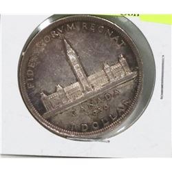 1939 CANADIAN SILVER DOLLAR COIN.