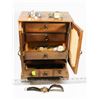 Image 1 : WOOD JEWELLERY BOX W/CONTENTS