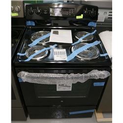 GE FREE STANDING ELECTRIC SELF CLEANING RANGE.