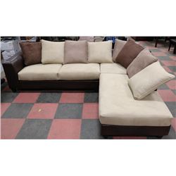 NEW AB5000 MULTITONE MICROFIBRE SECTIONAL