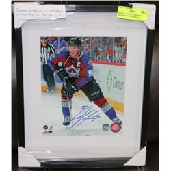 FRAMED GABRIEL LANDESKOG AUTOGRAPH W/ PROAM COA.