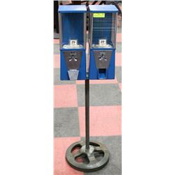 VINTAGE ASTRO DOUBLE CANDY MACHINE ON CAST