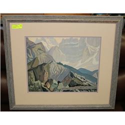 GOAT RANGE BY J.E.H. MACDONALD FRAMED PRINT