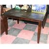 Image 1 : WOOD GRAIN STYLE KITCHEN TABLE 48"X38"X30"