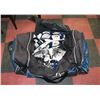Image 1 : BAG OF HOCKEY EQUPMENT INCLUDING HELMET, GLOVES