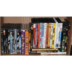 BOX OF 40 DVD'S INCL SEASON SETS