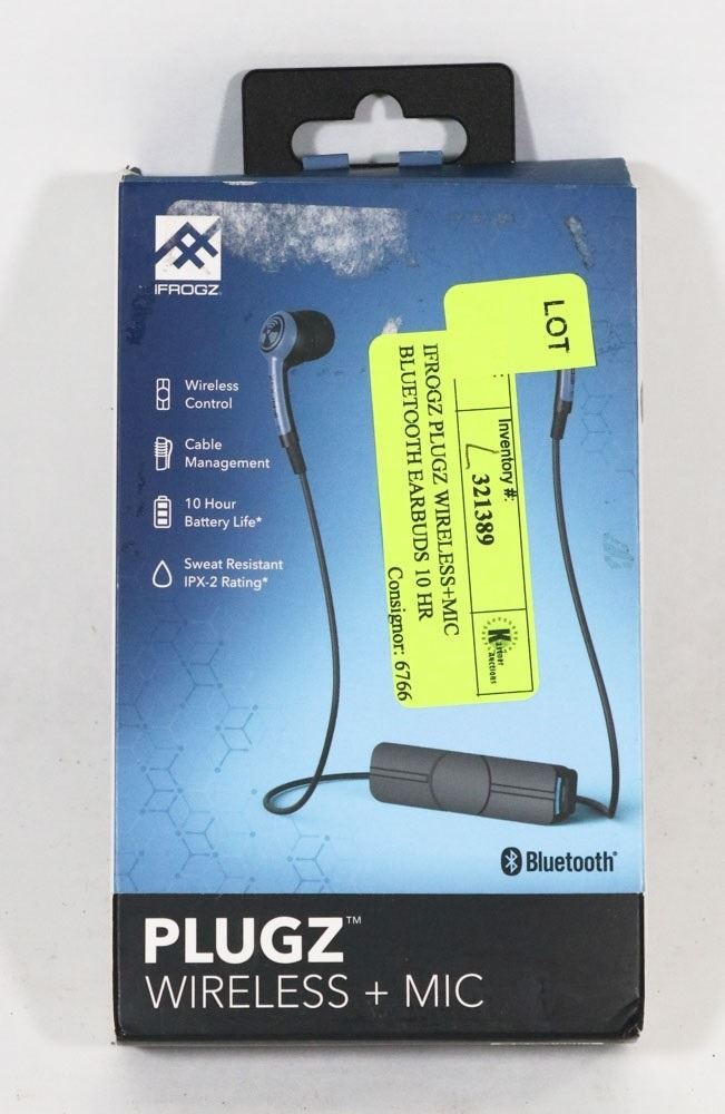 IFROGZ PLUGZ WIRELESS+MIC BLUETOOTH EARBUDS 10 HR