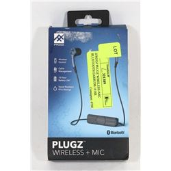 IFROGZ PLUGZ WIRELESS+MIC BLUETOOTH EARBUDS 10 HR