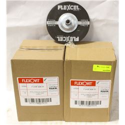 2 CASES OF FLEXOVIT CUTOFF DISCS