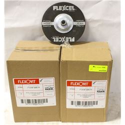 2 CASES OF FLEXOVIT CUTOFF DISCS