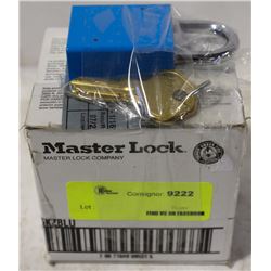 CASE OF NEW MASTER LOCK PADLOCKS W/ KEYS