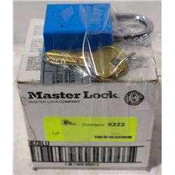 CASE OF NEW MASTER LOCK PADLOCKS W/ KEYS