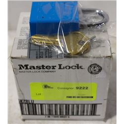 CASE OF NEW MASTER LOCK PADLOCKS W/ KEYS
