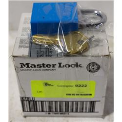 CASE OF NEW MASTER LOCK PADLOCKS W/ KEYS