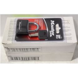 2 CASES OF NEW MASTER LOCK PADLOCKS W/ KEYS
