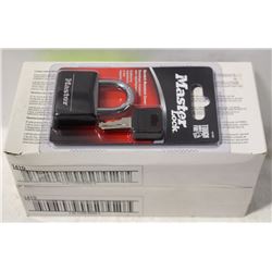 2 CASES OF NEW MASTER LOCK PADLOCKS W/ KEYS