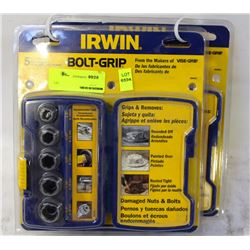 2 NEW IRWIN BOLT GRIP SOCKET SETS