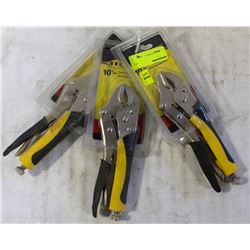 GROUP OF 3 NEW ITC 10" VICE GRIPS