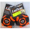 Image 1 : GROUP OF 2 HI-VIZ LUFKIN TAPE MEASURES
