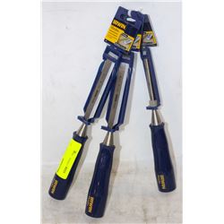 3 NEW IRWIN 3/4" WOOD CHISELS