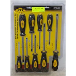 NEW 9-PC. ITC SCREWDRIVER SET