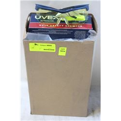 9 PAIRS OF UVEX VERSAPRO SAFETY GLASSES