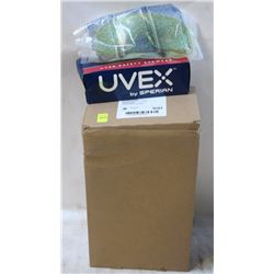 10 PAIRS OF UVEX ULTRASPEC SAFETY GLASSES
