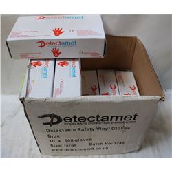LOT OF 8 BOXES OF DETECTAMET FOOD SAFE VINYL
