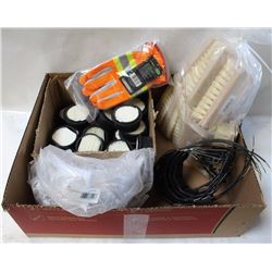 LOT OF SMALL AIR FILTERS, 3M REPLACEMENT CHIN