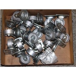 FLAT OF METAL SWIVEL CASTORS