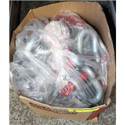 BOX OF LARGE CLEVIS'