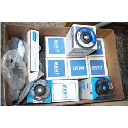 LARGE FLAT OF NORTON & MERIT ABRASIVE DISCS