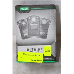 NEW MSA ALTAIR GAS DETECTOR W/ BELT BUCKLE