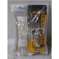 GROUP OF 6 NEW 9/64" DEWALT TITANIUM IMPACT-READY
