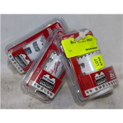 3 NEW MILWAUKEE HOLE-DOZER BI-METAL HOLESAWS