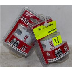 2 NEW MILWAUKEE HOLE-DOZER BI-METAL HOLESAWS