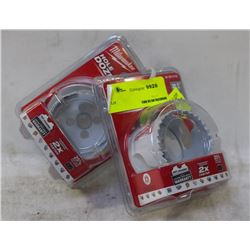 2 NEW MILWAUKEE HOLE-DOZER BI-METAL HOLESAWS