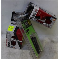 GROUP OF 3 VARIOUS-SIZED BI-METAL HOLESAW BITS