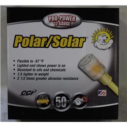 NEW POLAR/SOLAR 12-GAUGE 50' HD EXTENSION CORD